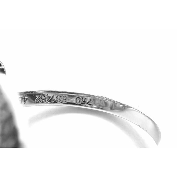 Authentic! Chanel Camellia Two Flower 18k White Gold Diamond Ring - Picture 10 of 12